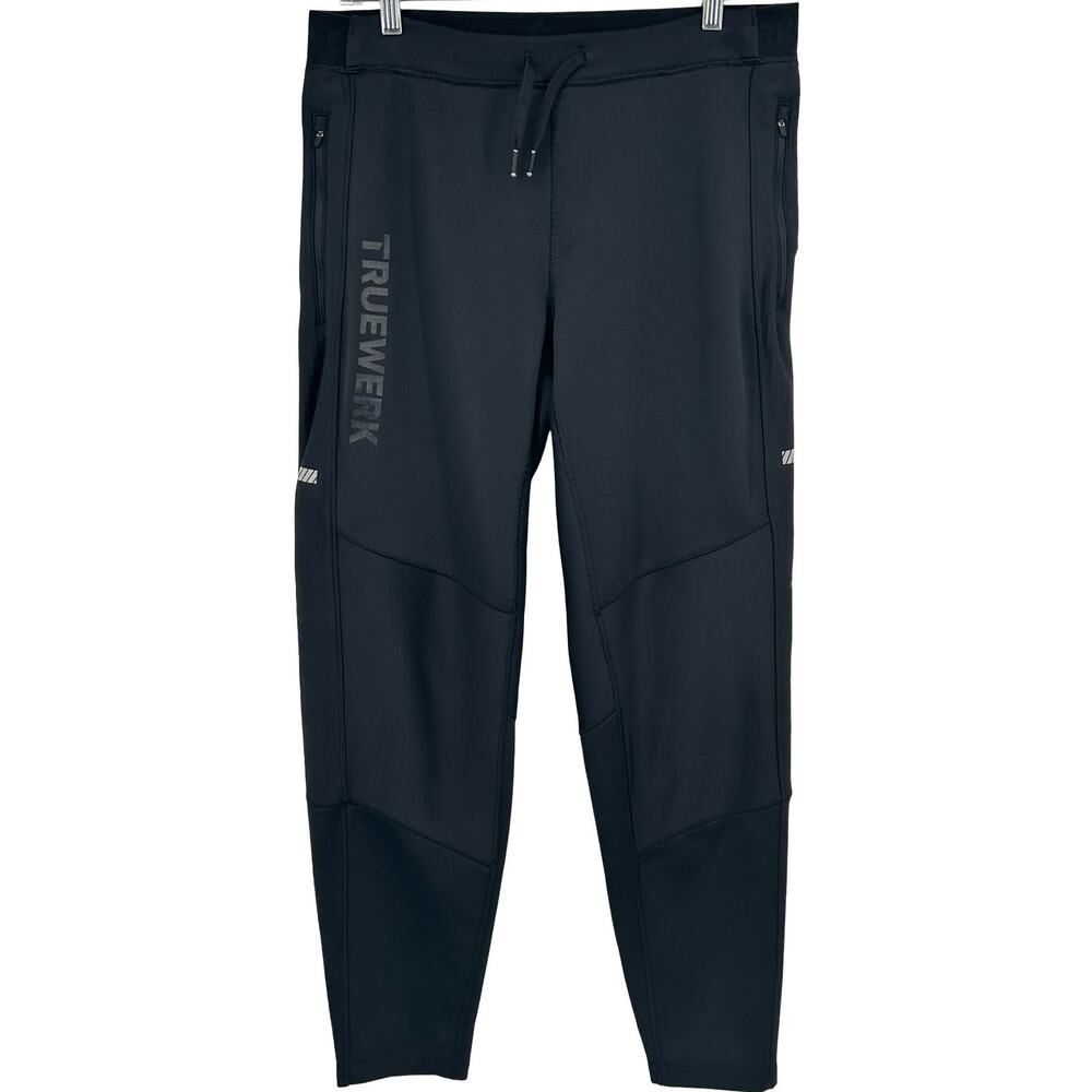 Men's Black TRUEWERK M2 Transit Fleece Lined Sweatpants Joggers Sz L Long 147752